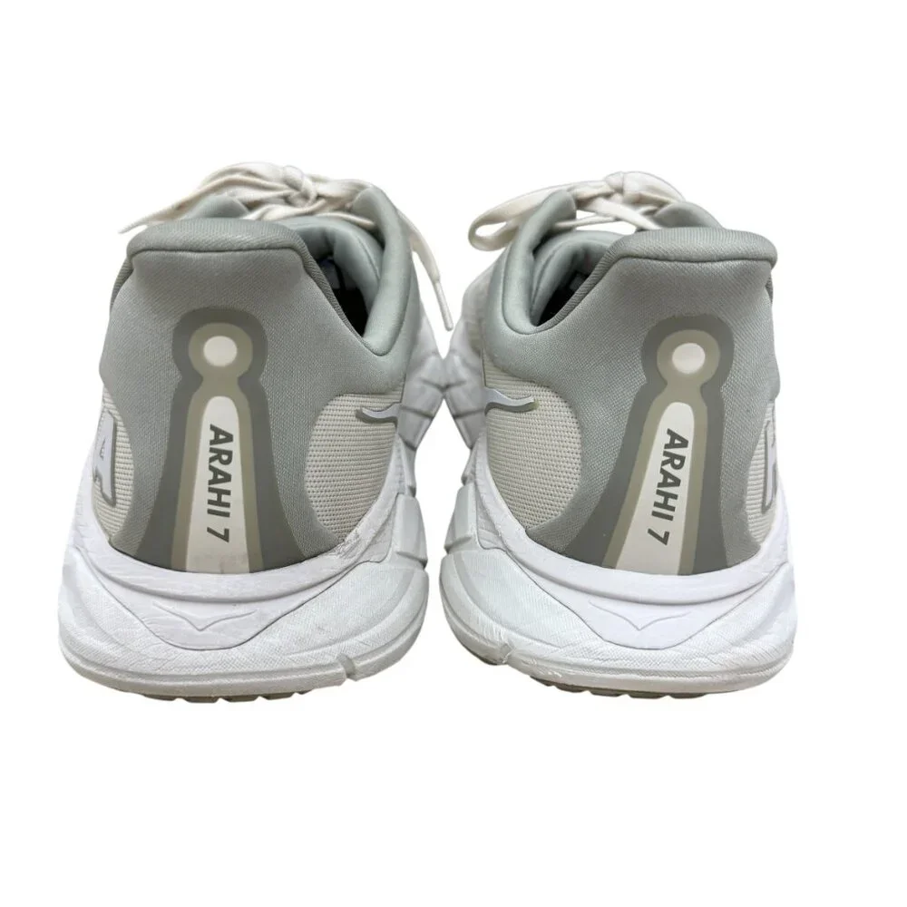 HOKA Arahi 7 Mens Running Sneakers Training Shoes in Oat Milk/Barley Sz 12 - Picture 4 of 10